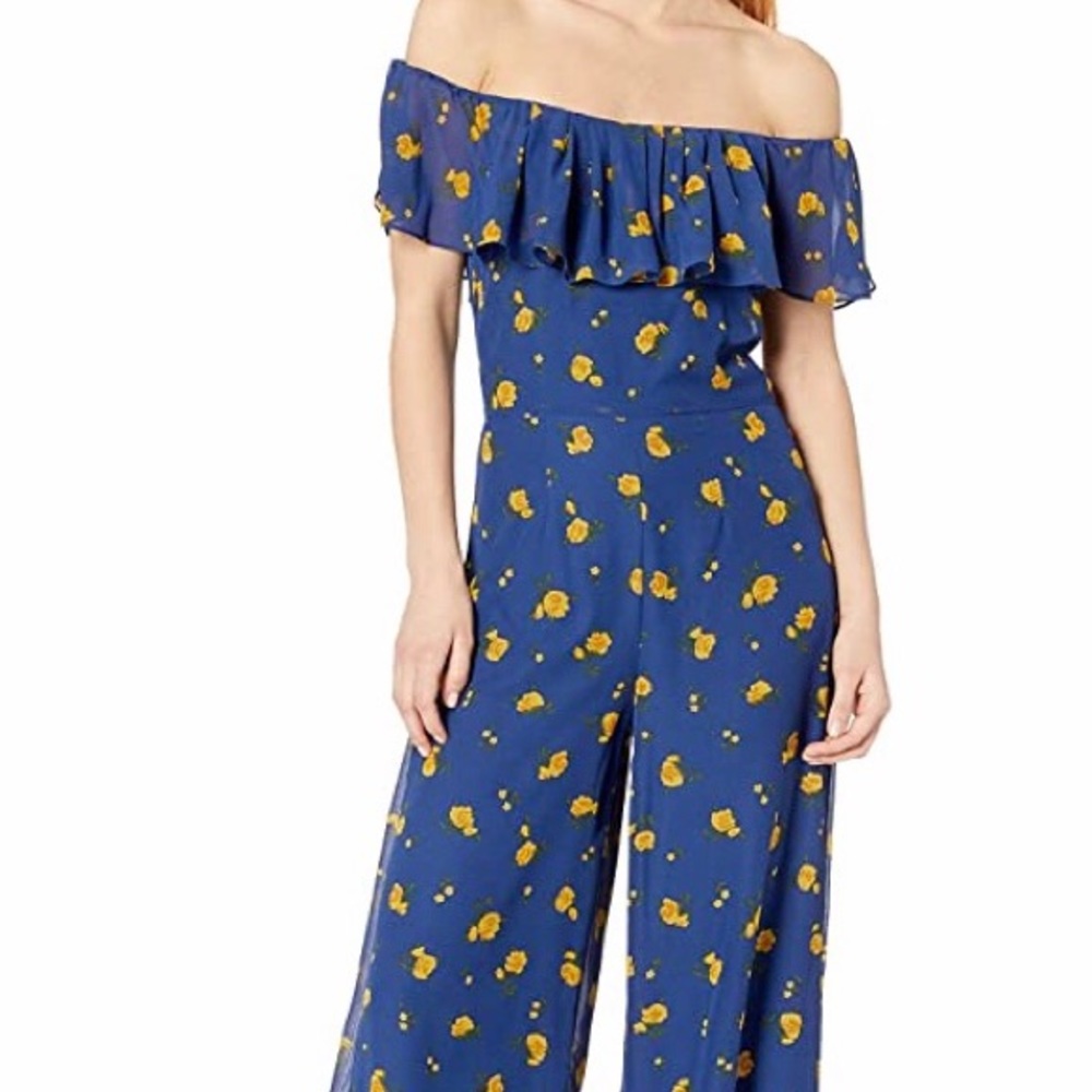 NWT Betsy Johnson Vintage Flower Jumpsuit Sz 6